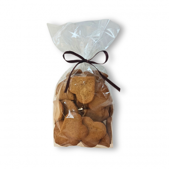 Gingerbread cookies with honey and marzipan (5 pcs)